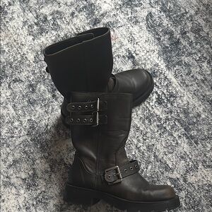 Zara Brown biker boot